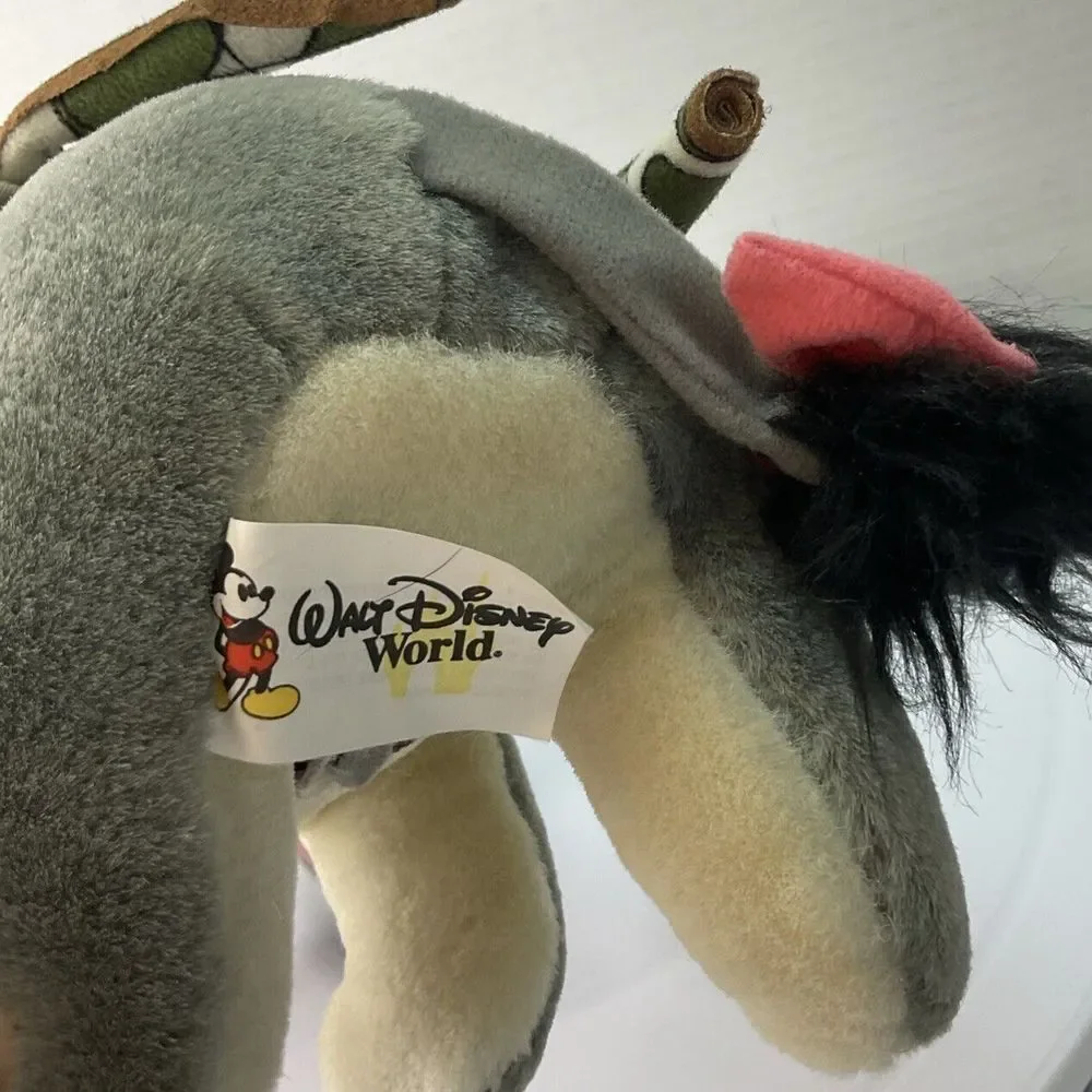 Vintage‎ Walt Disney World Safari Eeyore Plush Stuffed Animal Kingdom 9